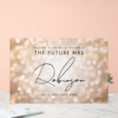 KÜNFTIGE PRS. Brautparty Begrüßungsleuchten aus Ku Acrylschild (Hochzeit)