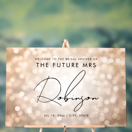 KÜNFTIGE PRS. Brautparty Begrüßungsleuchten aus Ku Acrylschild (Neutral)