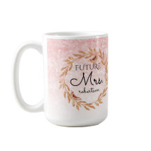 Künftige Rose Gold Pink Glitzer Brautparty