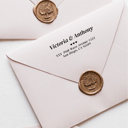 Künftige Rücksendeadresse Selbstfarbige Briefmarke Permastempel