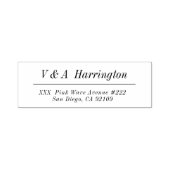 Künftige Rücksendeadresse Selbstfarbige Briefmarke Permastempel (Design)