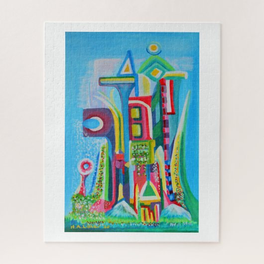 Künftige Stadt Puzzle (Vertikal)