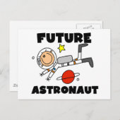 Künftige T - Shirt und Geschenke des Astronauten Postkarte (Vorne/Hinten)