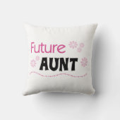 Künftige Tante Black and Pink T - Shirt und Gesche Kissen (Rückseite)