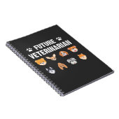 Künftige tierärztliche Hundeführerin Tech Kid Anim Notizblock (Rechte Seite)