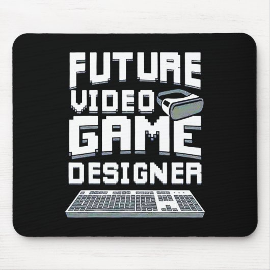 Künftige Video Game Designer Jungs Mädchen Kinder Mousepad (Vorne)