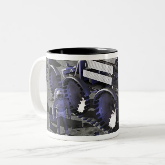 Künftige Weltraumforschungsmissionen 10 Zweifarbige Tasse (Vorderseite Links)