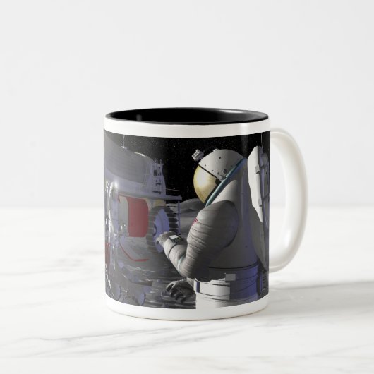 Künftige Weltraumforschungsmissionen 11 Zweifarbige Tasse (VorderseiteRechts)