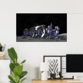 Künftige Weltraumforschungsmissionen 12 Poster (Heimbüro)