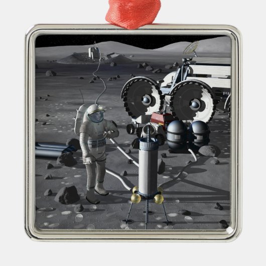 Künftige Weltraumforschungsmissionen 2 Ornament Aus Metall (Vorne)