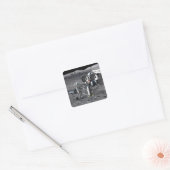 Künftige Weltraumforschungsmissionen 2 Quadratischer Aufkleber (Umschlag)