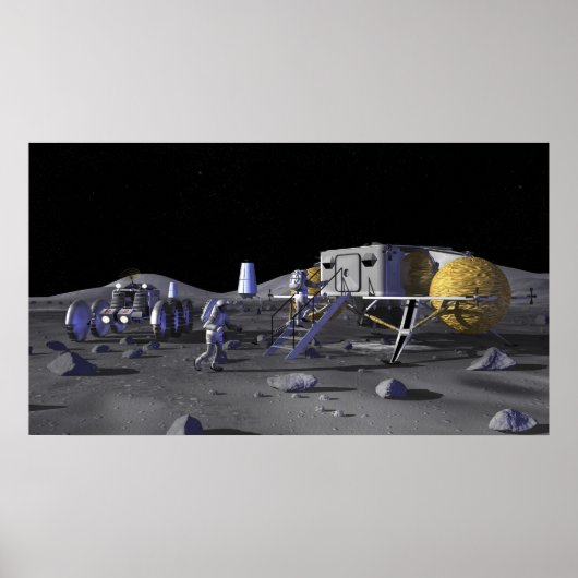 Künftige Weltraumforschungsmissionen 3 Poster (Vorne)