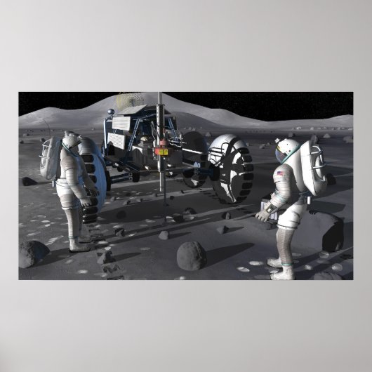 Künftige Weltraumforschungsmissionen 4 Poster (Vorne)