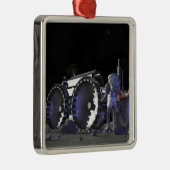 Künftige Weltraumforschungsmissionen 9 Silbernes Ornament (Rechts)