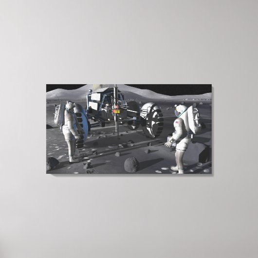 Künftige Weltraumforschungsmissionen Leinwanddruck (Vorderseite)