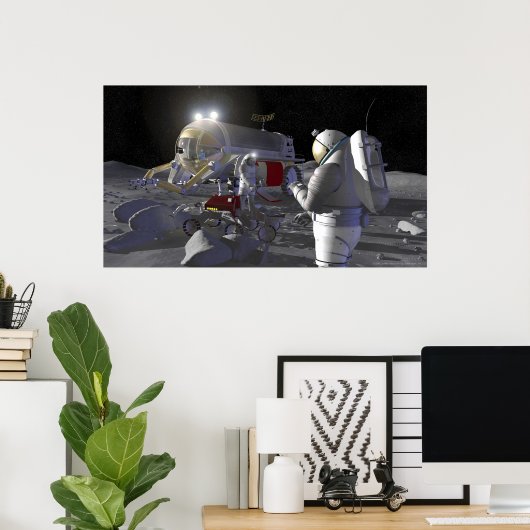 Künftige Weltraumforschungsmissionen Poster (Heimbüro)