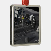 Künftige Weltraumforschungsmissionen Silbernes Ornament (Rechts)