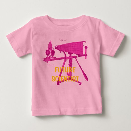 KÜNFTIGE WISSENSCHAFTLER - MIKROSKOP DES 18. JAHRH BABY T-SHIRT (Vorderseite)