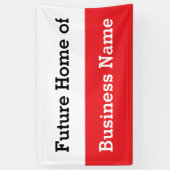 Künftige Zuhause des Geschäftsnamens Schwarz-weiß  Banner (Vertikal)