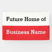 Künftige Zuhause des Geschäftsnamens Schwarz-weiß  Banner (Horizontal)