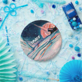 Künftige Zuhause im Weltraum Pappteller (Party)