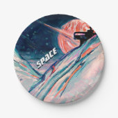 Künftige Zuhause im Weltraum Pappteller (Vorderseite)