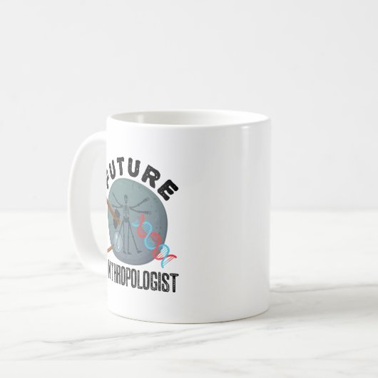 Künftiger Anthropologe Kaffeetasse (Vorderseite Links)