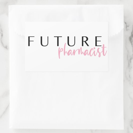 Künftiger Apotheker // Karriereangebot Rechteckiger Aufkleber (Tasche)