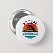 Künftiger Archäologe Archäologie-Student Button (Vorne & Hinten)
