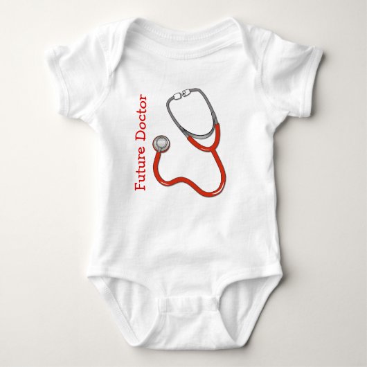Künftiger Arzt-Baby-Bodysuit Baby Strampler (Vorderseite)