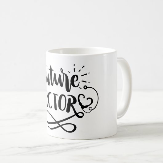 Künftiger Arzt Kaffeetasse (VorderseiteRechts)