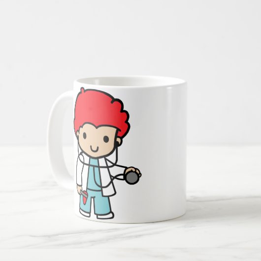Künftiger Arzt, rotes Haar Kaffeetasse (Vorderseite Links)
