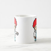 Künftiger Arzt, rotes Haar Kaffeetasse (Mittel)