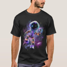 Künftiger Astronaut im Weltraum
