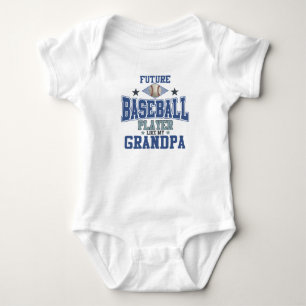 Künftiger Baseball-Spieler wie mein Opa Baby Strampler
