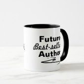 Künftiger Bestseller-Autor, Tropfen mit Tinte Tasse (VorderseiteRechts)