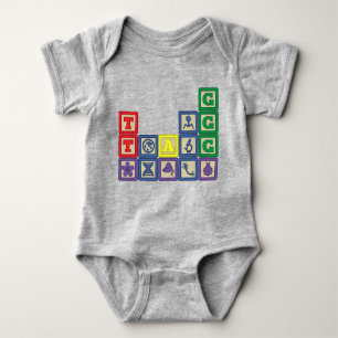 Künftiger Biologe's Blocks Baby Bodysuit Baby Strampler
