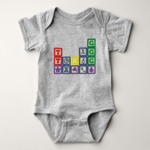 Künftiger Biologe's Blocks Baby Bodysuit Strampler