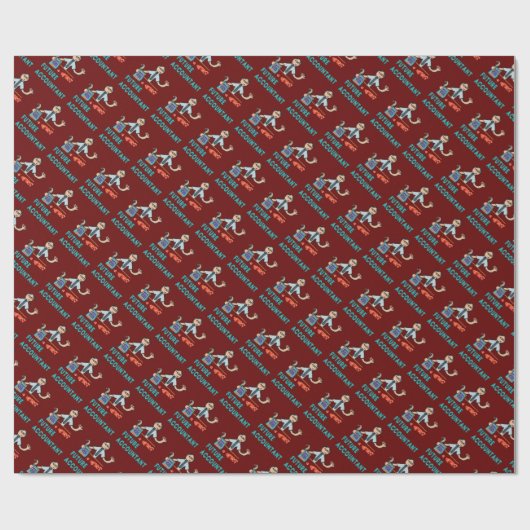 Künftiger Buchhalter Geschenkpapier (Flach)