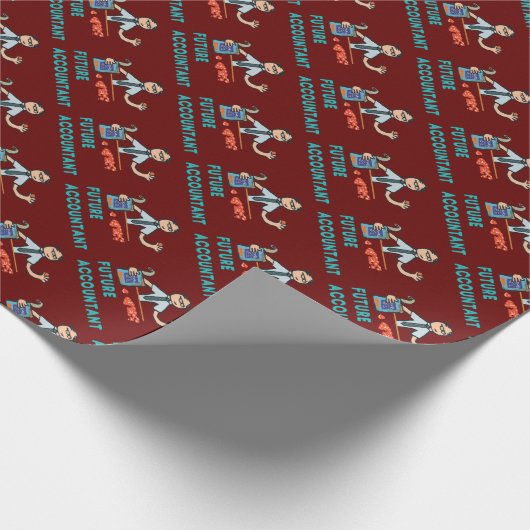 Künftiger Buchhalter Geschenkpapier (Ecke)