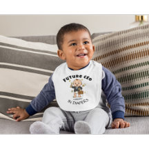Künftiger CEO - Funny Business Baby Bib