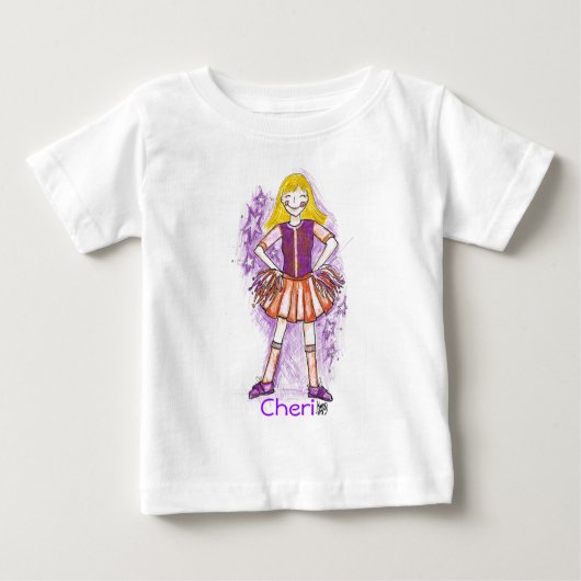 Künftiger Cheerleader Amerikas! Baby T-shirt (Vorderseite)