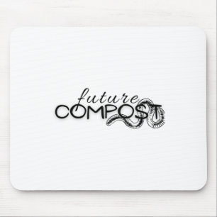 Künftiger Compost mit Wurm (dunkel) Aufkleber Mousepad