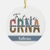 Künftiger CRNA zertifizierter Nursenanästhesist Keramik Ornament (Vorne)
