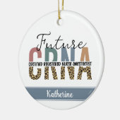 Künftiger CRNA zertifizierter Nursenanästhesist Keramik Ornament (Links)