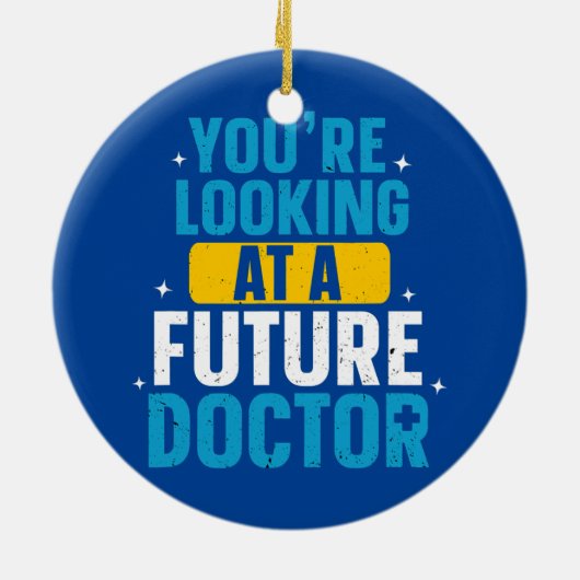 Künftiger Doktor Medical School Student Keramik Ornament (Hinten)