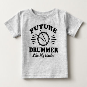 Künftiger Drummer wie mein Onkel Baby T-shirt
