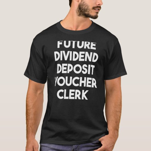 Künftiger Einzahlungsgutschein T-Shirt (Vorderseite)