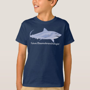 Künftiger Elasmobranchologe mit Weißer Hai T-Shirt
