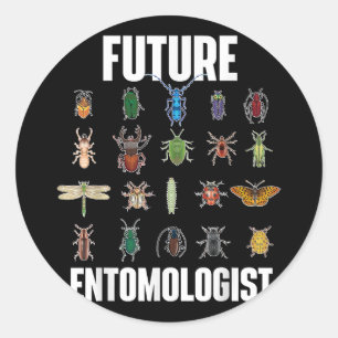 Künftiger Entomologe - Bug Collector & Science Lie Runder Aufkleber
